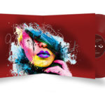 180GSM Coloured Vinyl CMYK Labels, Paper Inner Sleeve CMYK Printed Gatefold