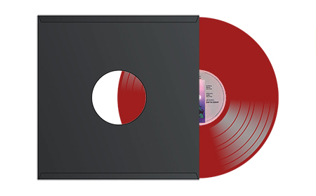 180GSM Coloured Vinyl, CMYK Labels Paper Inner Sleeve